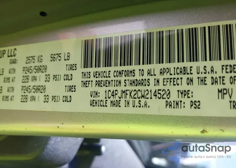 2012 Jeep Liberty Limited Jet Edition из США, поврежденный, VIN 1C4PJMFK2CW214520